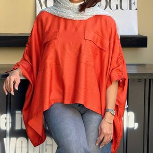 خرید آنلاین مانتو پانچویی مهرانا