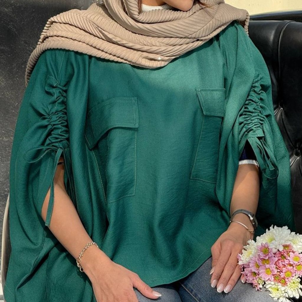 خرید آنلاین مانتو پانچویی مهرانا