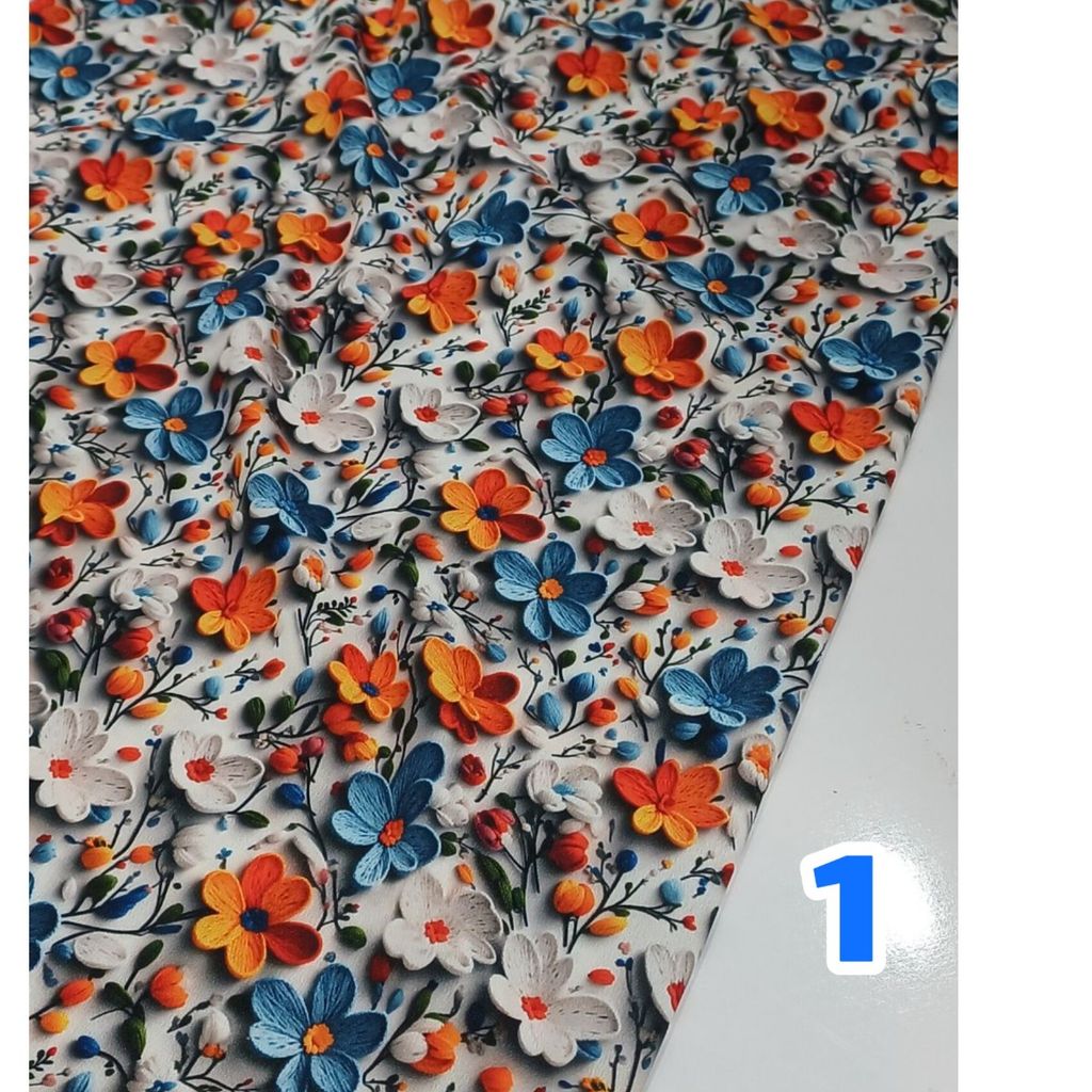 قیمت پارچه کرپ فلور 3 بعدی