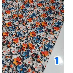 قیمت پارچه کرپ فلور 3 بعدی