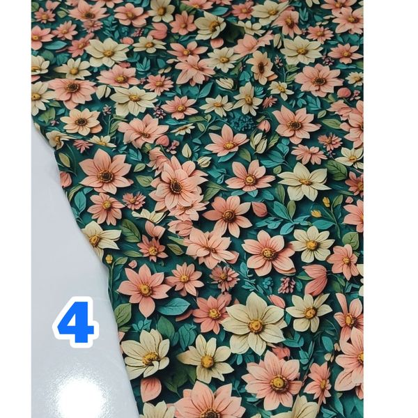 پارچه کرپ فلور 3 بعدی