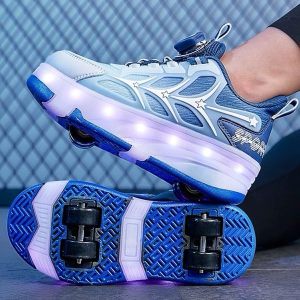 کتونی بچگانه اسکیتی چراغدار برند A+B کد 4020901