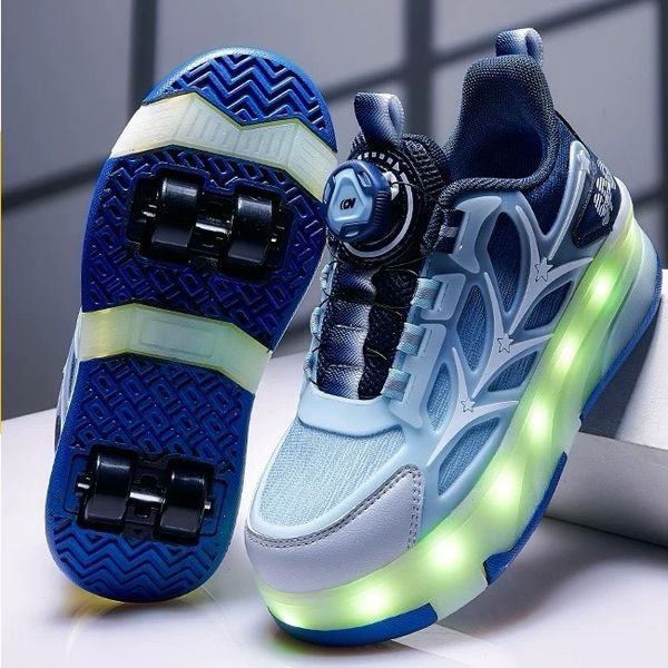 کتونی بچگانه اسکیتی چراغدار برند A+B کد 4020901