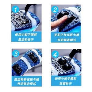 خرید اینترنتی قیمت کتونی بچگانه اسکیتی چراغدار برند A+B کد 4020901