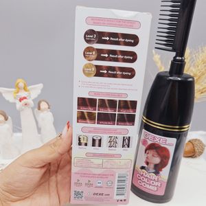 فروش اینترنتی شانه رنگ مو رنگ قرمز آلبالویی برند دکسی Dexe