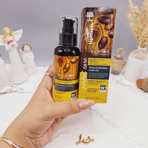 روغن مو آرگان تغذیه کننده مراکشی ساخت اسلواکی لایتنس 100میل