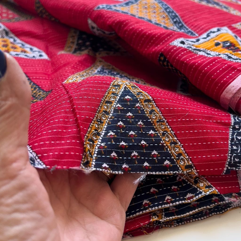 خرید آنلاین پهرچه نخی هندی طرح باتیک