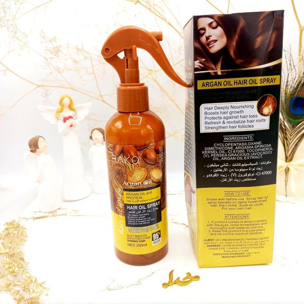 اسپری دو فاز مدل روغن آرگان پروتیین حجم 250 میل برند راکو RAKO اصلی