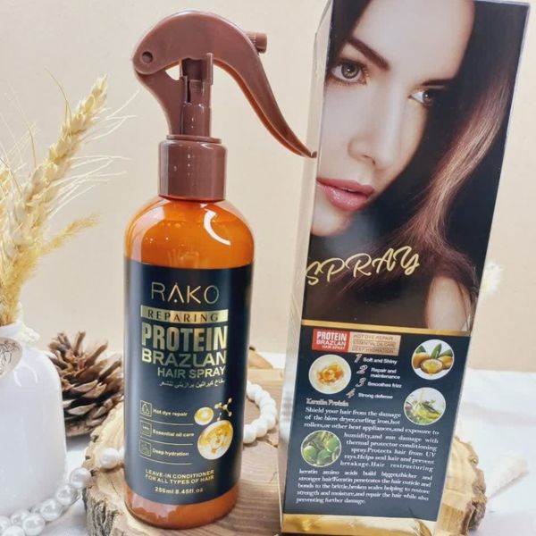 اسپری دو فاز مدل پروتیین برازلان PROTEIN BRAZLAN حجم 250 میل برند راکو RAK