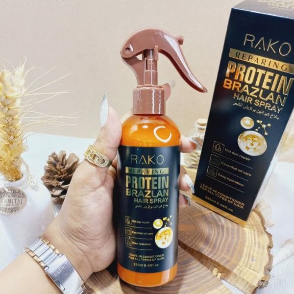 اسپری دو فاز مدل پروتیین برازلان PROTEIN BRAZLAN حجم 250 میل برند راکو RAK