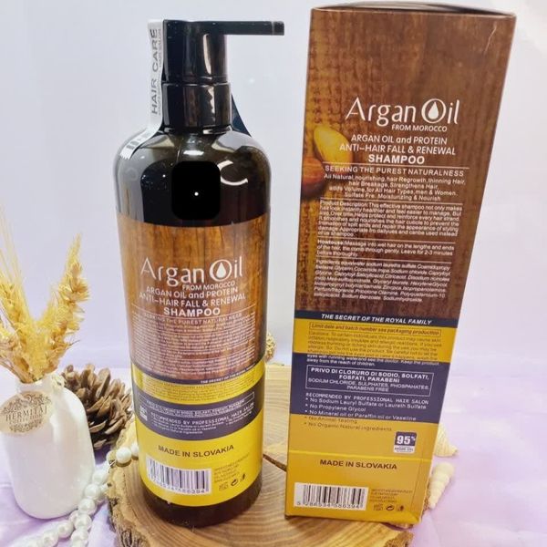 شامپو روغن آرگان کراتینه اصلی مراکشی هک شده ساخت اسلواکی جعبه دار لایتنس 9