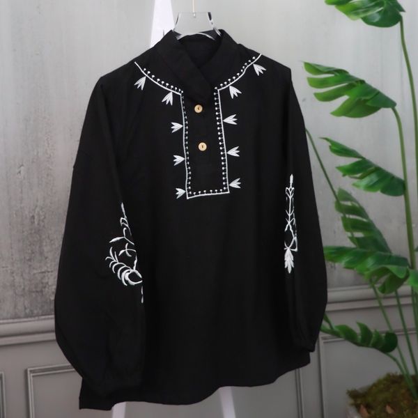 شومیز لینن گلدوزی زنانه