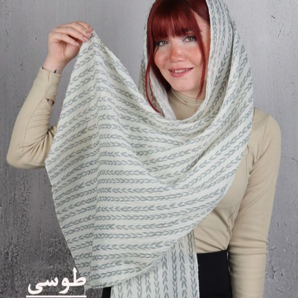 شال طرح 2 چاپی تافته بیوتی زنانه