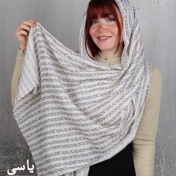 شال طرح 2 چاپی تافته بیوتی زنانه