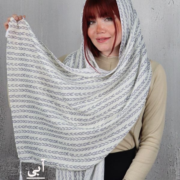 شال طرح 2 چاپی تافته بیوتی زنانه