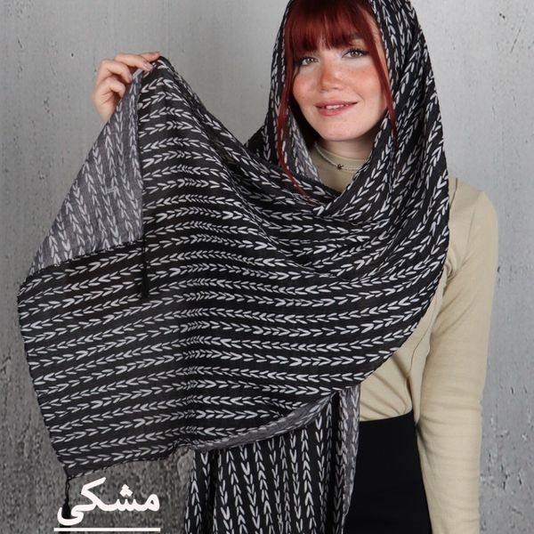 شال طرح 2 چاپی تافته بیوتی زنانه