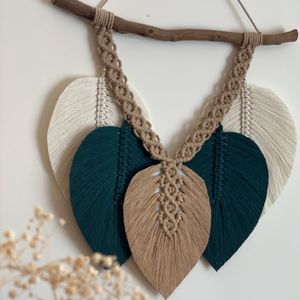 خرید اینترنتی مینی دیوار کوب برگ مکرومه بافی