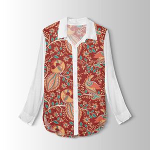 فروش اینترنتی پارچه لباسی شومیز پارچه الف مدل کرپ بوگاتی طرح سنتی ایرانی کد 4011334