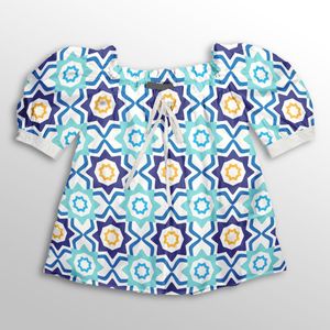 خرید اینترنتی پارچه لباسی شومیز پارچه الف مدل کرپ بوگاتی طرح سنتی ایرانی کد 4011335