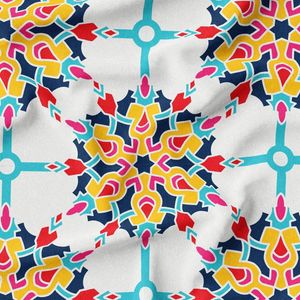 فروش اینترنتی پارچه لباسی شومیز پارچه الف مدل کرپ بوگاتی طرح سنتی ایرانی کد 4011342