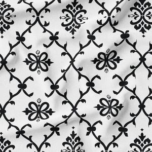 پارچه لباسی شومیز پارچه الف مدل کرپ بوگاتی طرح سنتی ایرانی کد 4011349