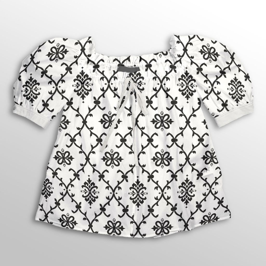 فروش اینترنتی پارچه لباسی شومیز پارچه الف مدل کرپ بوگاتی طرح سنتی ایرانی کد 4011349