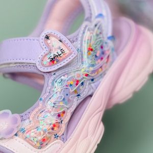 خرید اینترنتی قیمت صندل دخترانه بچگانه طرح قلبی AIR برند Winstar کد 4012801