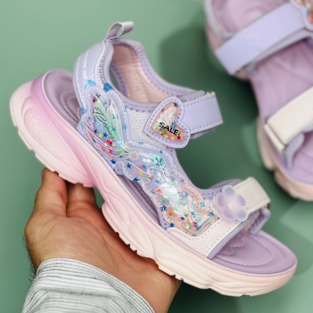 خرید اینترنتی قیمت صندل دخترانه بچگانه طرح قلبی AIR برند Winstar کد 4012801