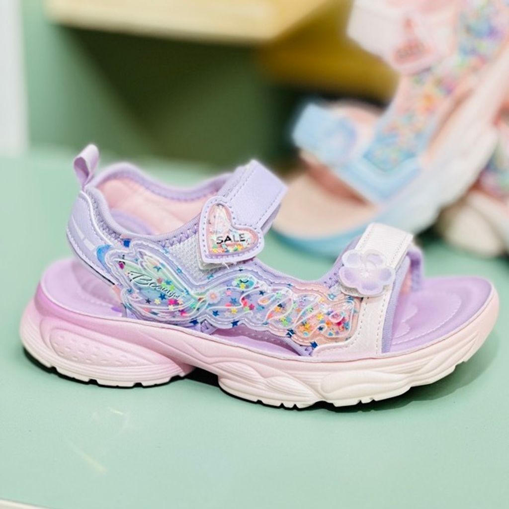 خرید اینترنتی قیمت صندل دخترانه بچگانه طرح قلبی AIR برند Winstar کد 4012801