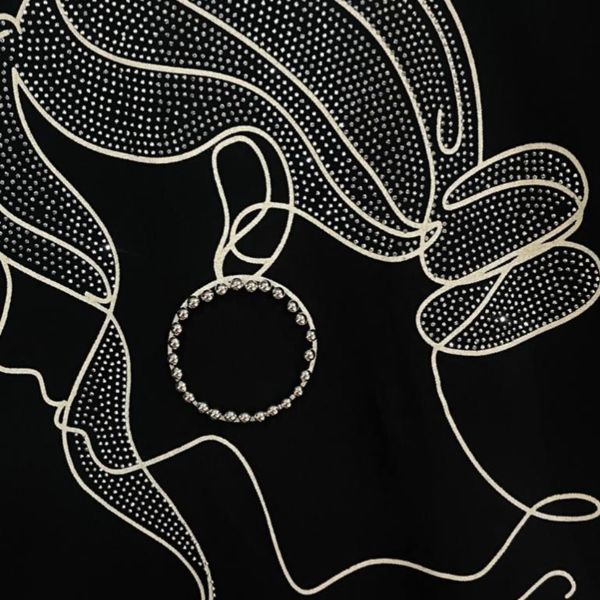 تیشرت لانگ گوشواره