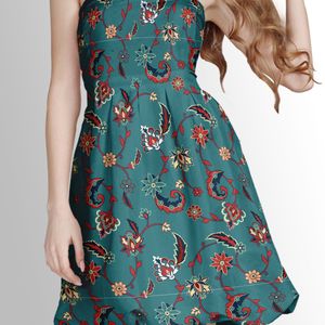 فروش اینترنتی پارچه لباسی شومیز پارچه الف مدل کرپ بوگاتی طرح سنتی ایرانی کد 4011353