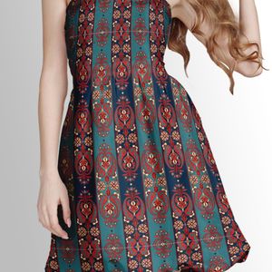 خرید انلاین پارچه لباسی شومیز پارچه الف مدل کرپ بوگاتی طرح سنتی ایرانی کد 4011354