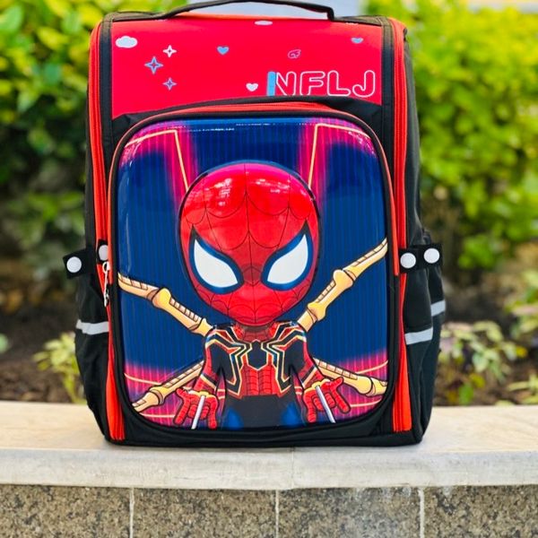 کوله پشتی بچگانه صندوقی طرح مرد عنکبوتی کد 4021402