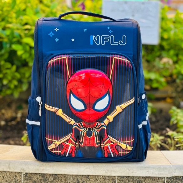 کوله پشتی بچگانه صندوقی طرح مرد عنکبوتی کد 4021402