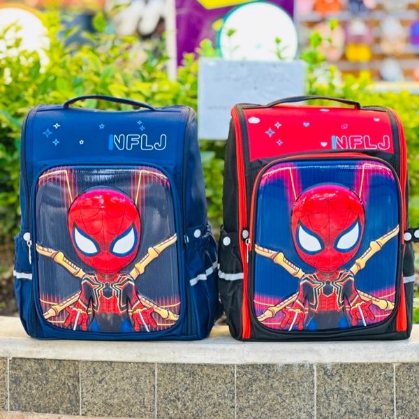 کوله پشتی بچگانه صندوقی طرح مرد عنکبوتی کد 4021402