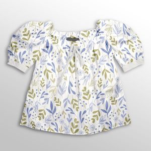 قیمت پارچه لباسی شومیز پارچه الف مدل کرپ بوگاتی طرح شاخ و برگ شاوا کد 4011378