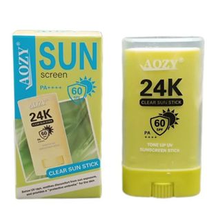 خرید انلاین ضد آفتاب استیکی مدل برگ لیمو SPF 60 آزی سان AOZY SUN