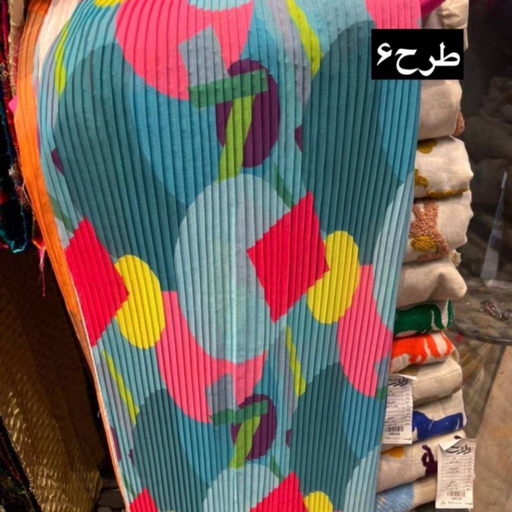 فروش اینترنتی حریر ژورژت پلیسه طرحدار