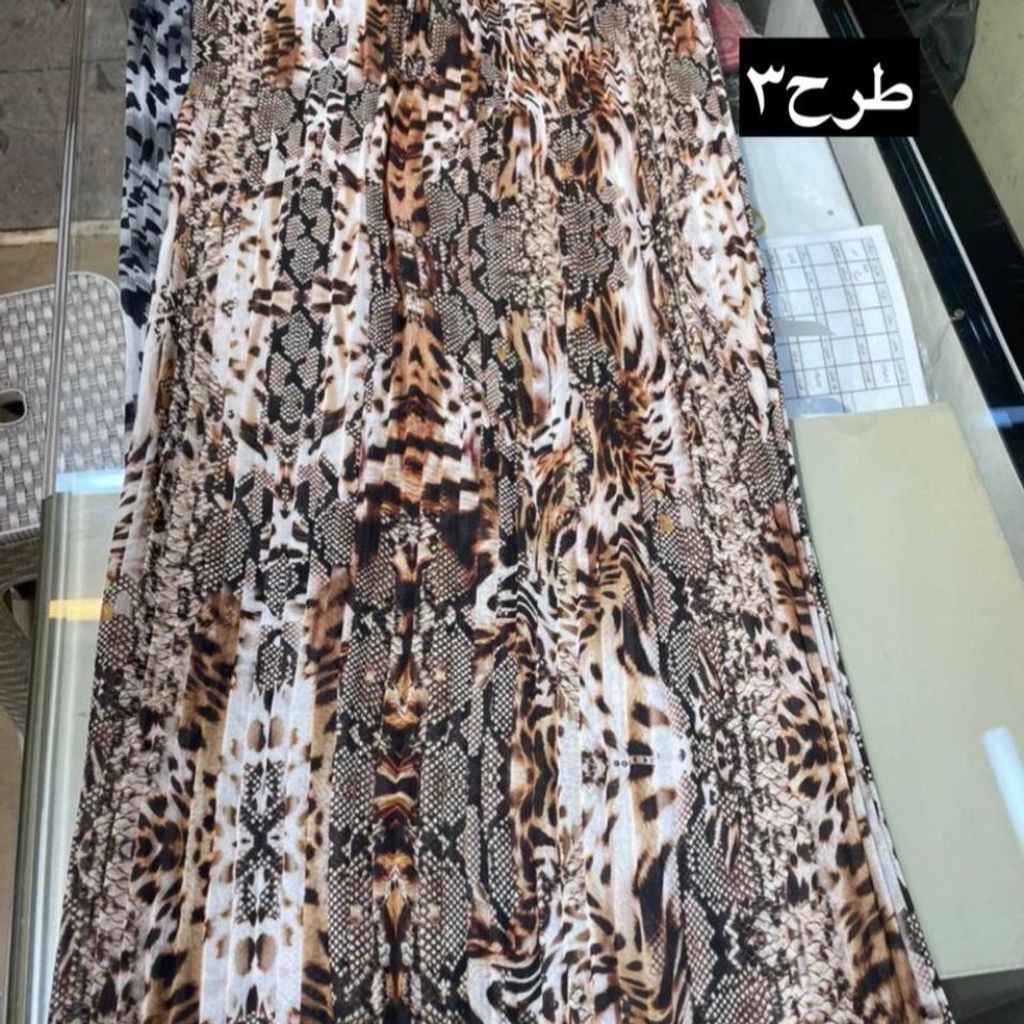 خرید اینترنتی حریر ژورژت پلیسه طرحدار
