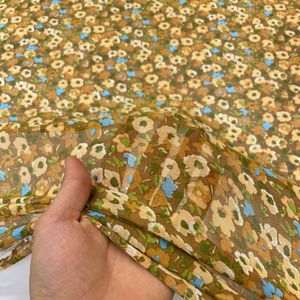 خرید آنلاین پارچه حریر شیفون جو گلریز 2