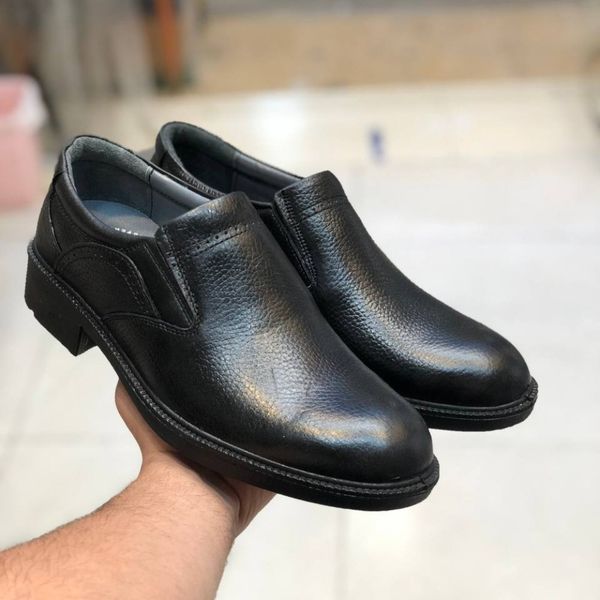کفش چرم مردانه مجلسی ایپک رنگ مشکی