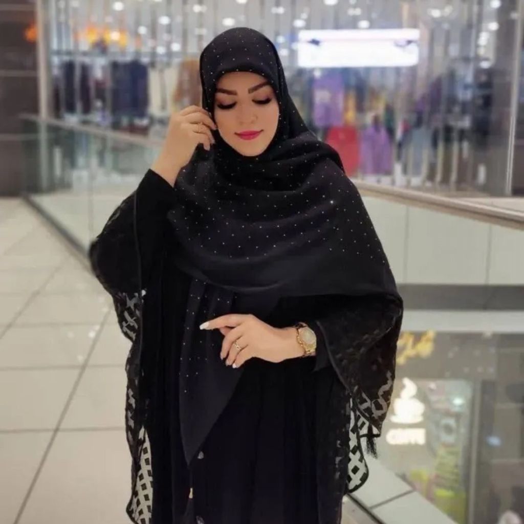 خرید اینترنتی روسری اسلپ نگین دار