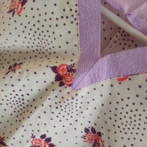 خرید اینترنتی پیراهن نخی سایز بزرگ زنانه pr62