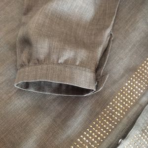 خرید آنلاین مانتو جلو دکمه سایز بزرگ زنانه mn32