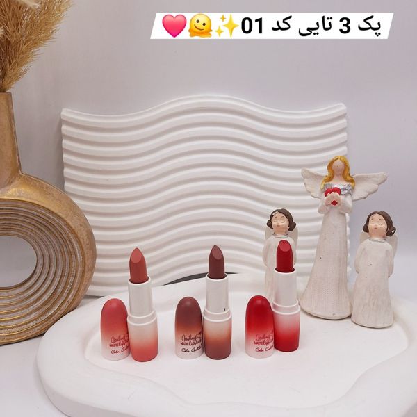 پک 3 تایی رژ جامد مات و مخملی برند کالر کستل