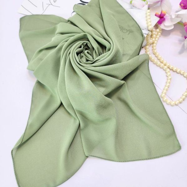 مینی اسکارف کرپ ژرژت ساده رنگبندی