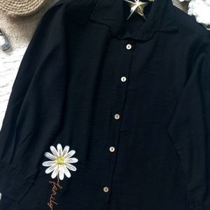 قیمت ارزان شومیز گلدوزی بابونه(ویژه محرم)
