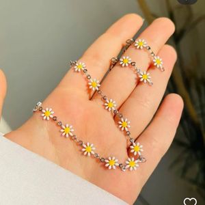 خرید انلاین گردنبند استیل بابونه