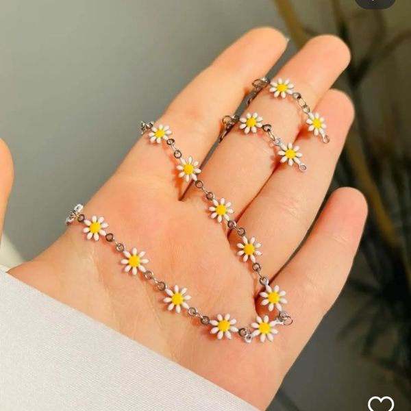 گردنبند استیل بابونه