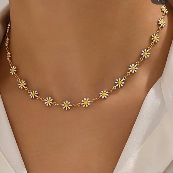 گردنبند استیل بابونه